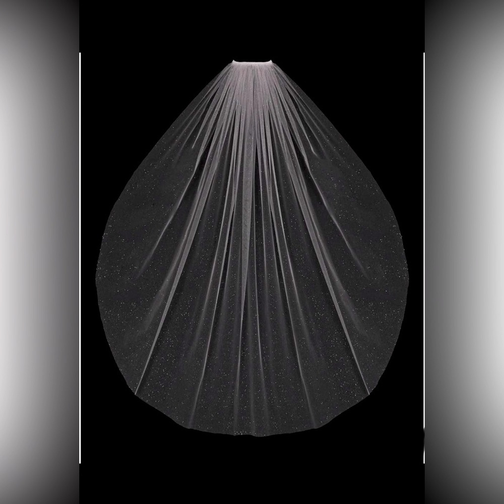 En Vogue Bridal Style - English glitter tulle veil